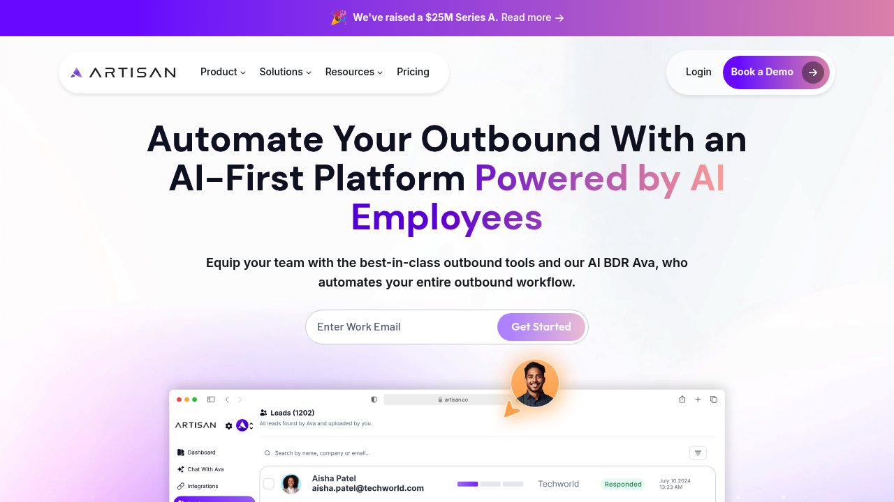 Artisan - Boost Your Outbound Sales with an AI BDR
