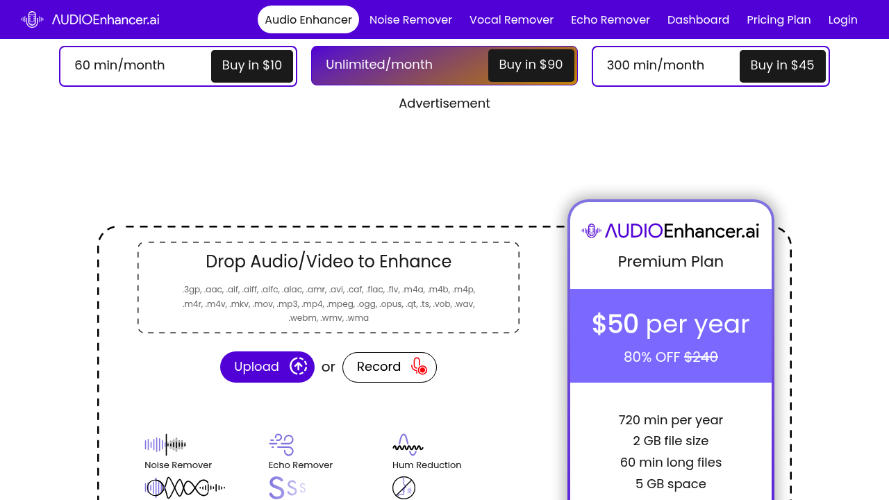Audio Enhancer - Enhance Audio with AI