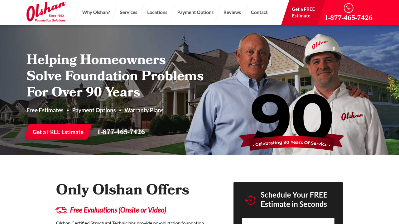 Olshan Foundation Repair professional foundation repair services