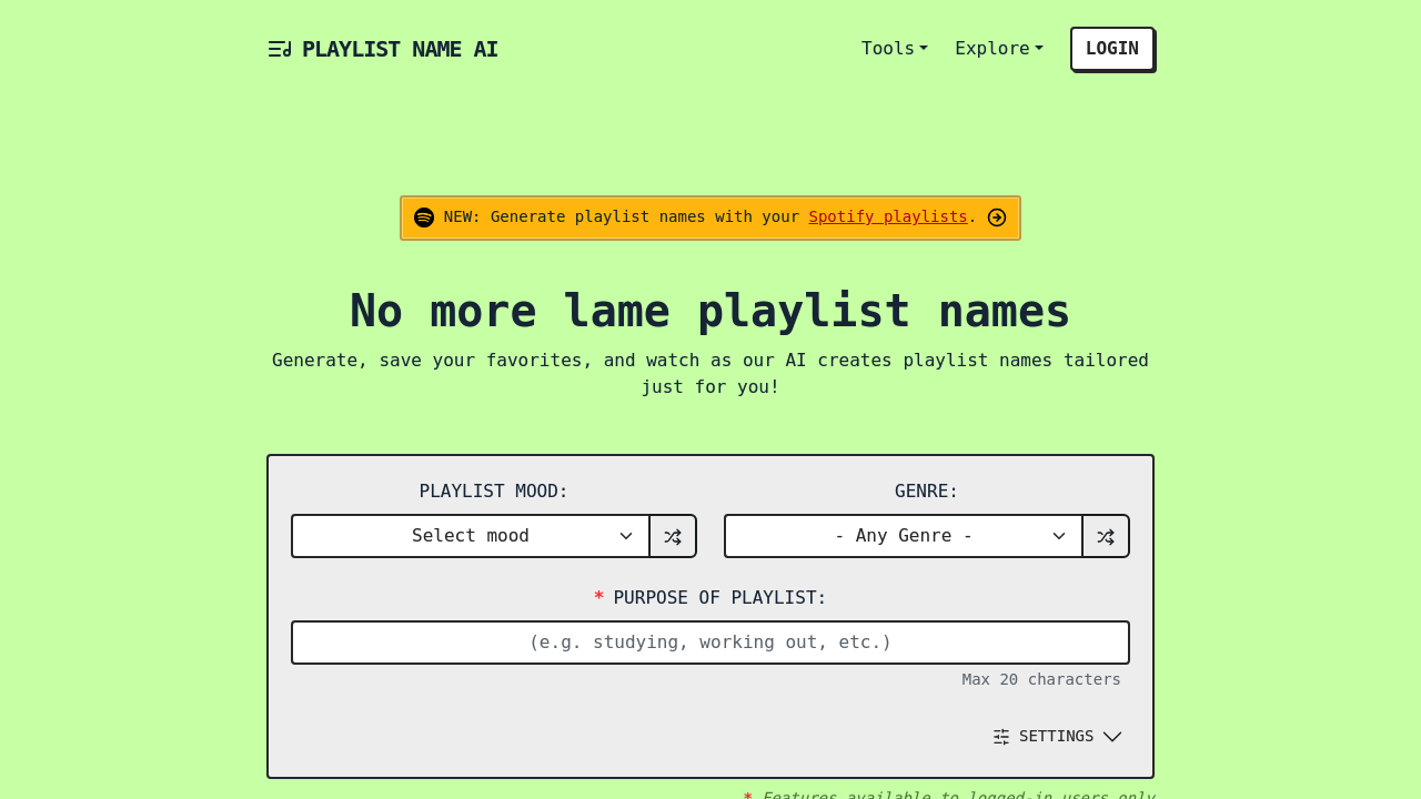 PlaylistName AI
