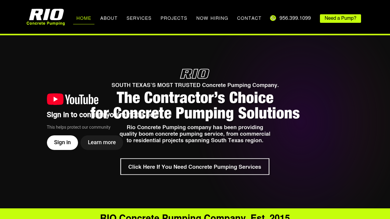 Rio Concrete Pumping