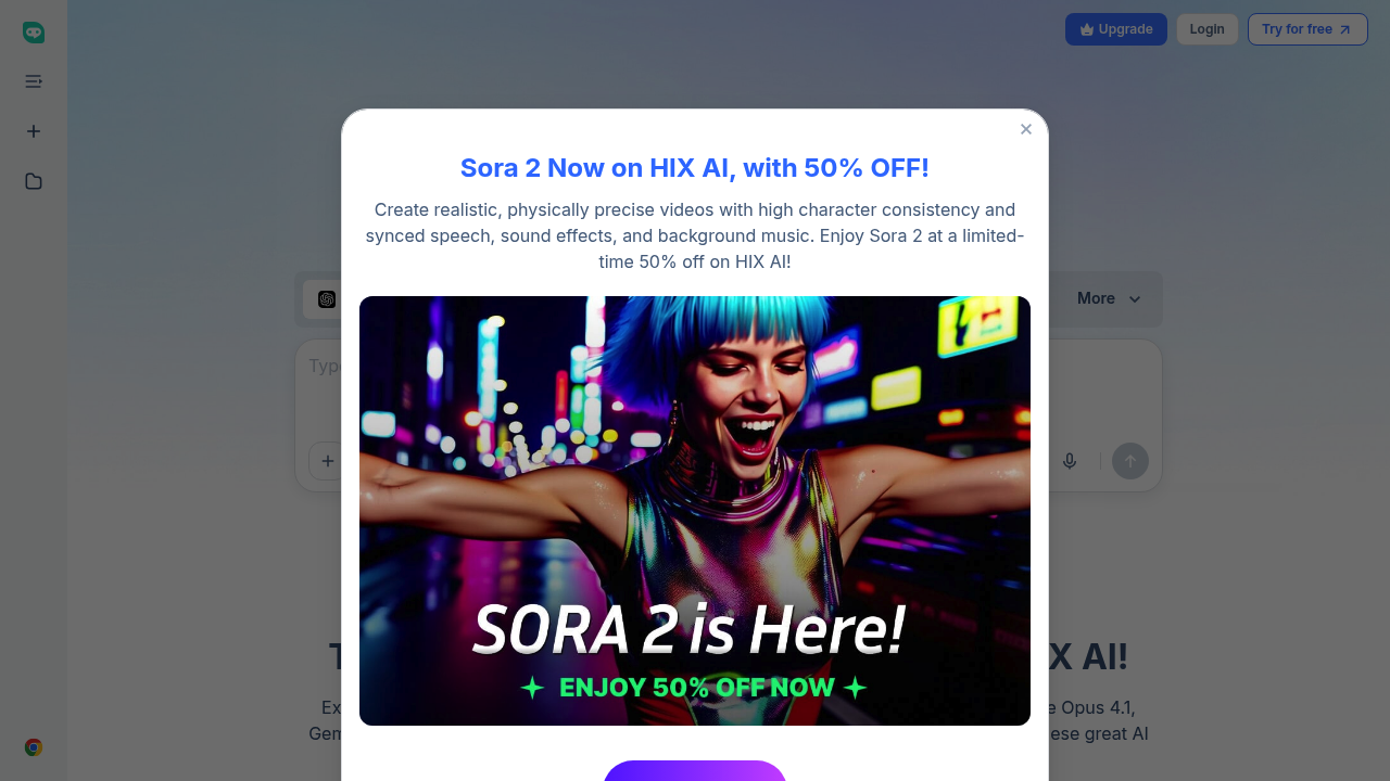 Hix AI | Try All the Great AI Models and Tools