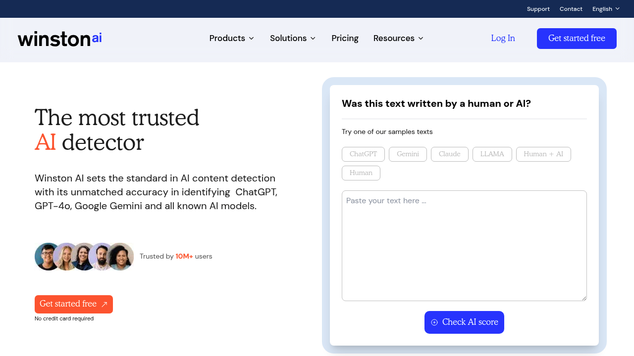 Winston AI | The Most Trusted AI Detector
