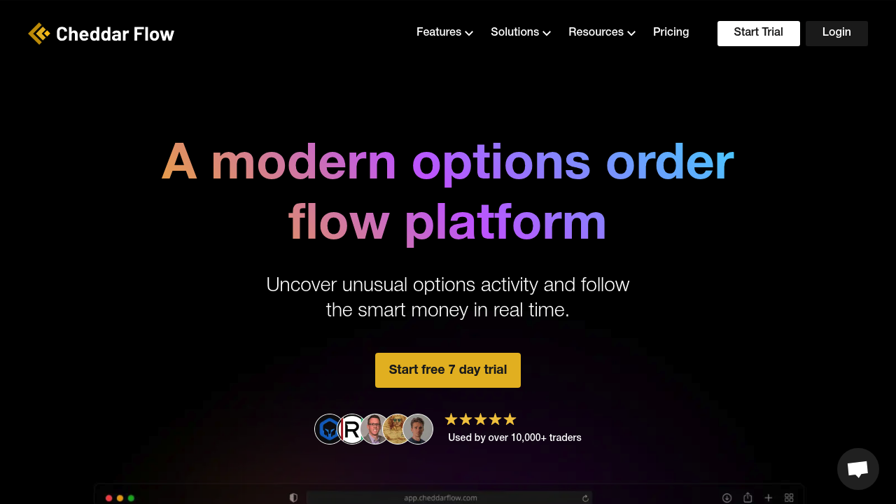 Cheddar Flow - Track Unusual Options Activity to Follow Smart Money Strategies