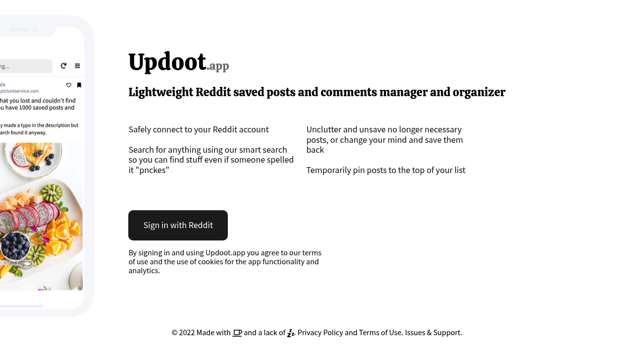 updoot app reddit saves