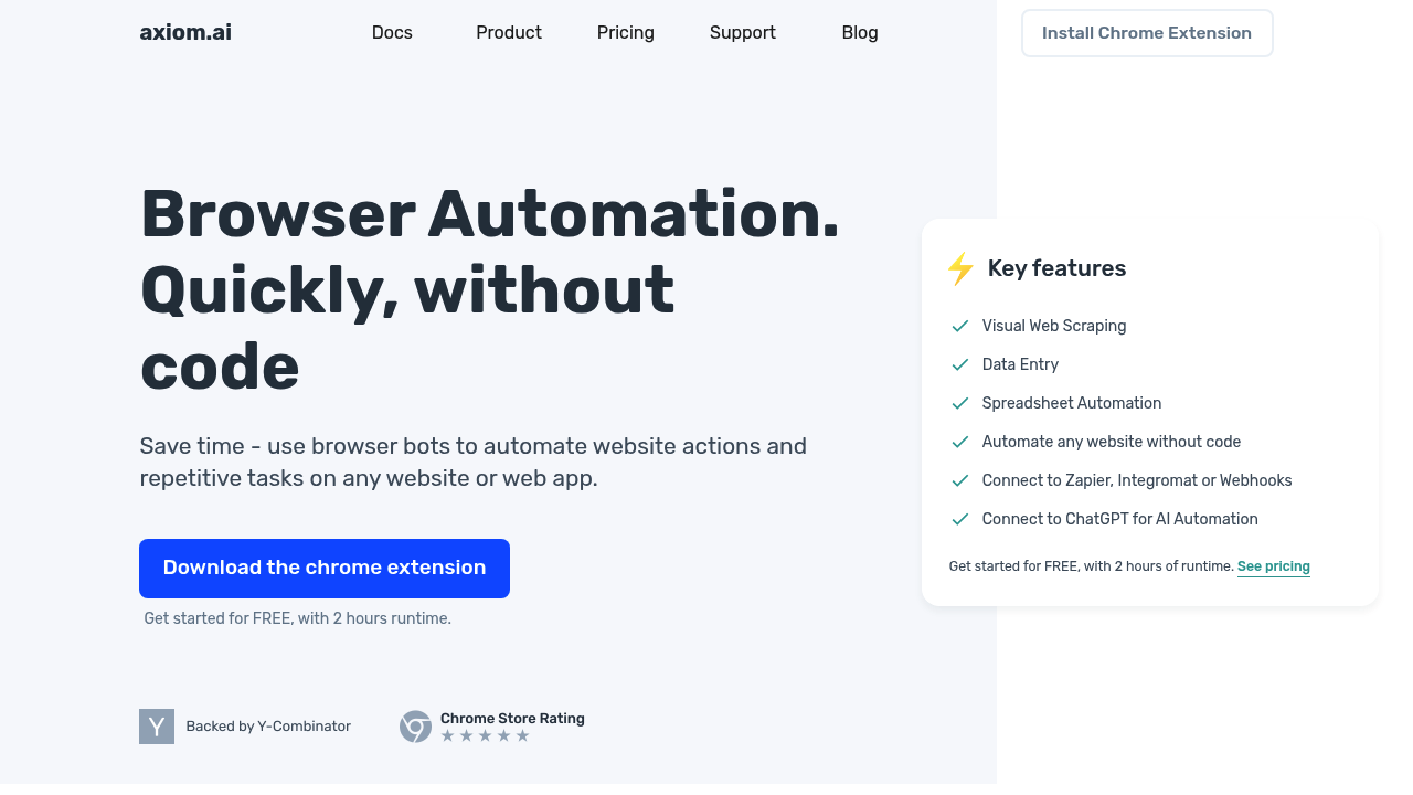 axiom.ai | No code browser automation & web scraping