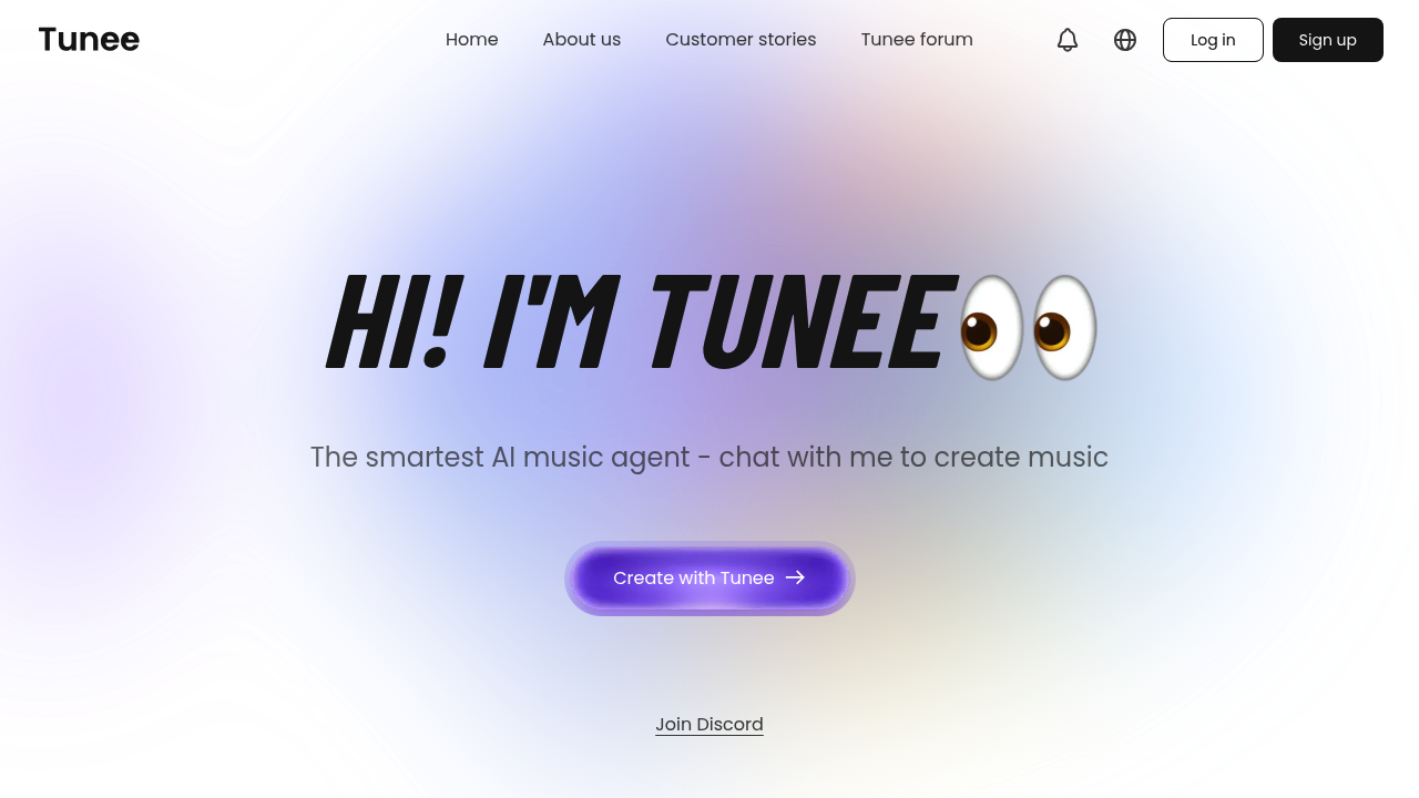 Next-Gen AI Music Agent | Tunee