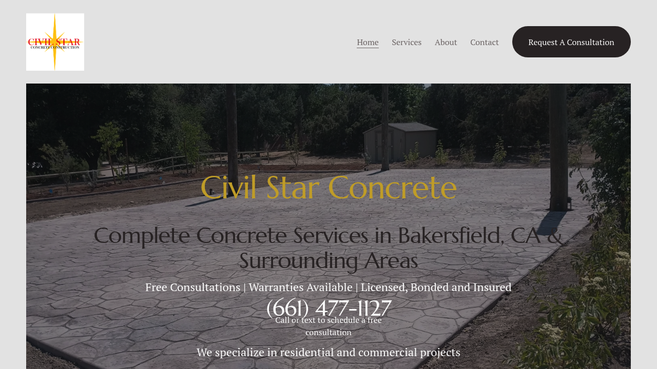 Civil Star Concrete Construction professional concrete services