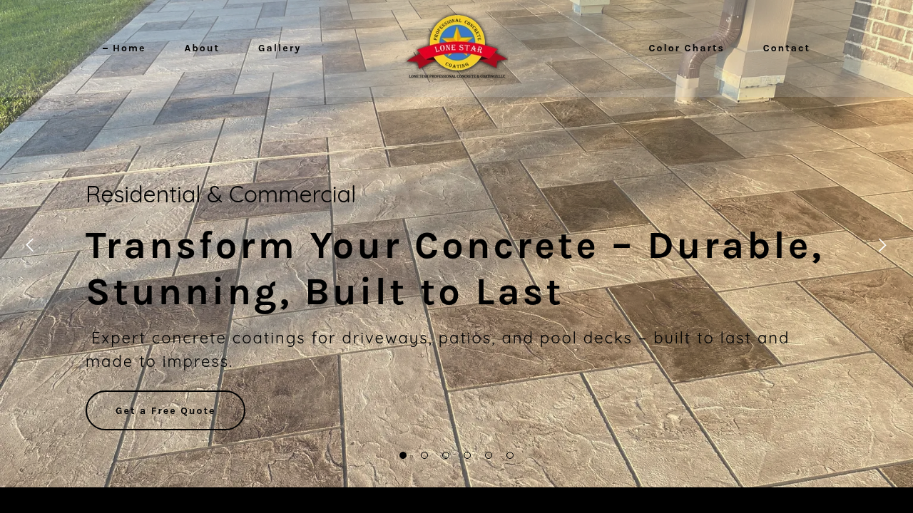 Lone Star Professional Concrete & Coatings professional concrete services