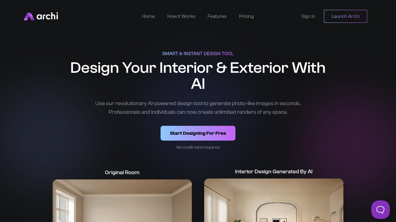 Archi - AI Interior & Exterior Designer  