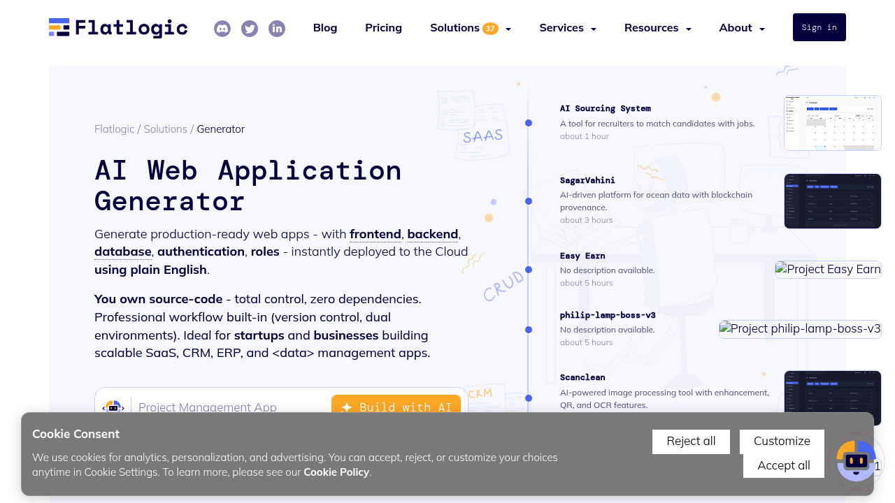 Flatlogic | AI Web Application Generator