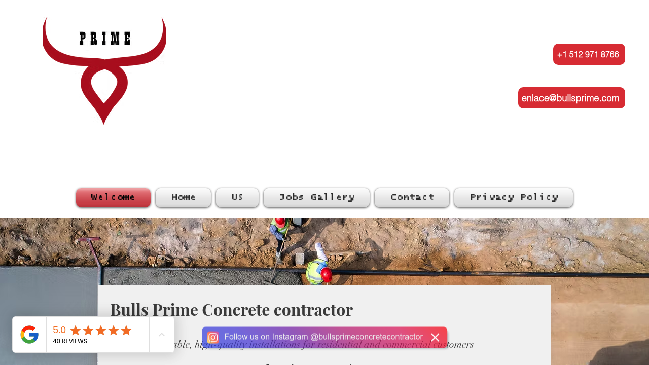 Bulls Prime Concrete professional concrete services