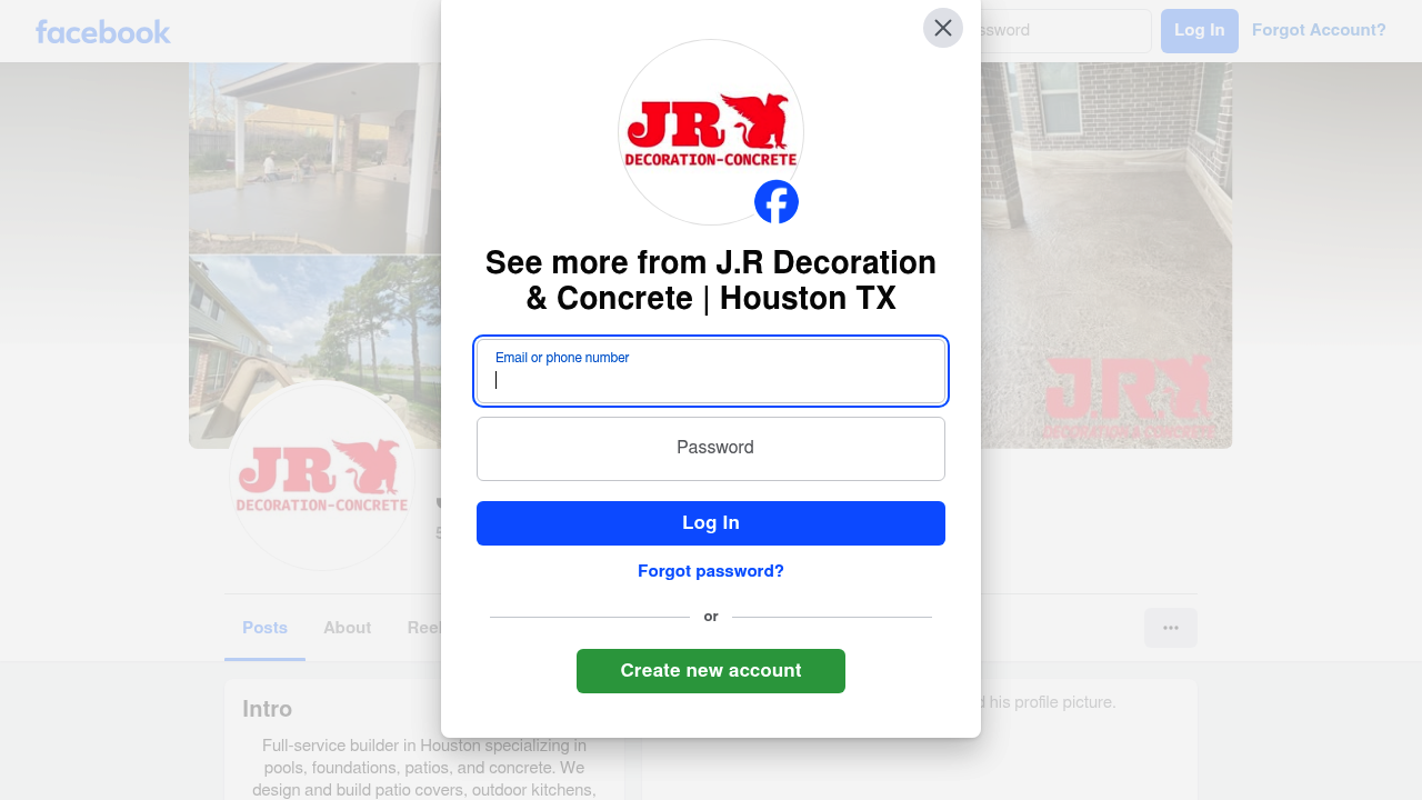 Jr. Decoration and Concrete professional concrete services
