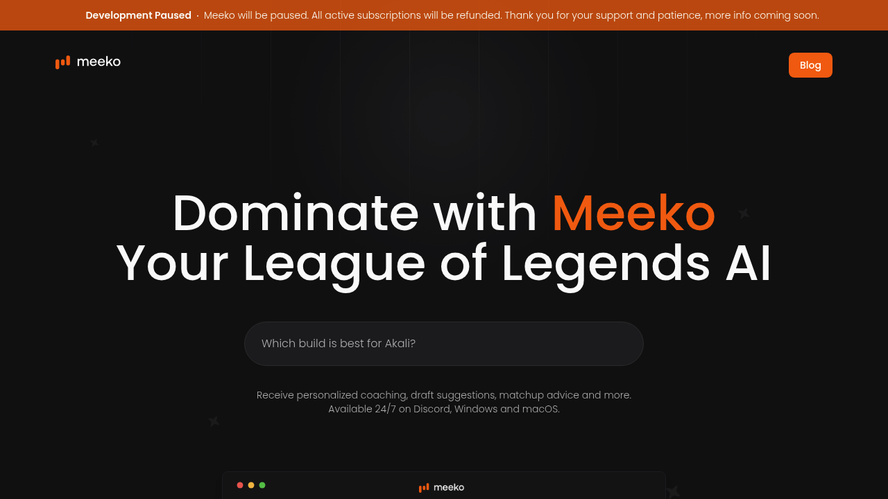 Meeko | Your 24/7 AI Coach for LoL