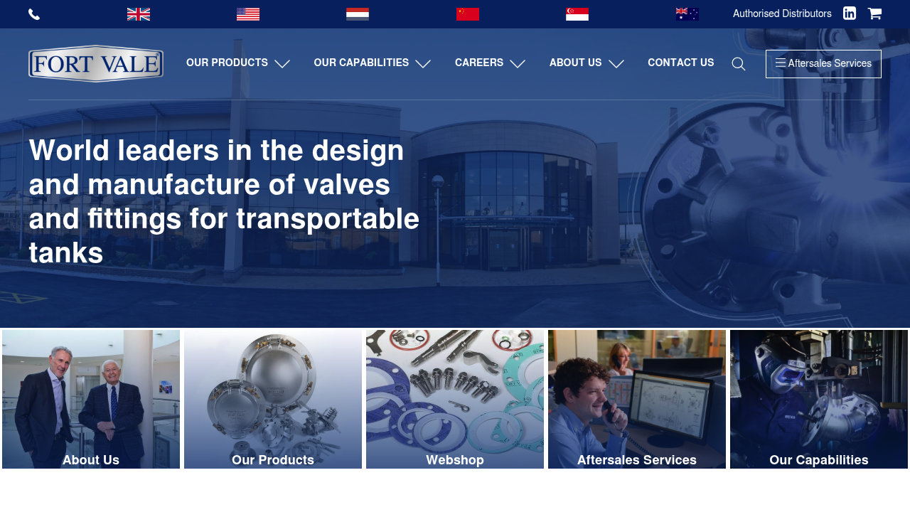 Fort Vale Engineering valves and manufacturing