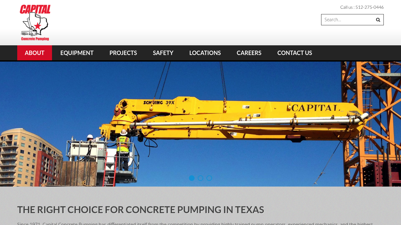 Capital Pumping LP professional concrete pumping services