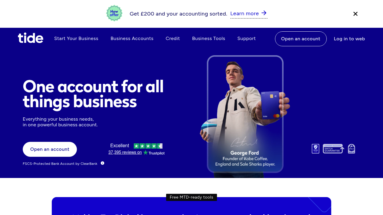 Tide business finance image