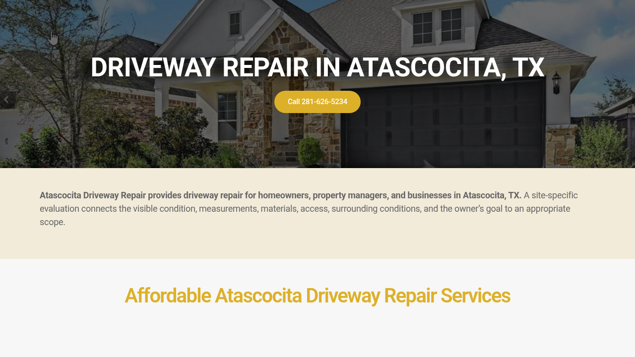 Atascocita Driveway Repair professional concrete services