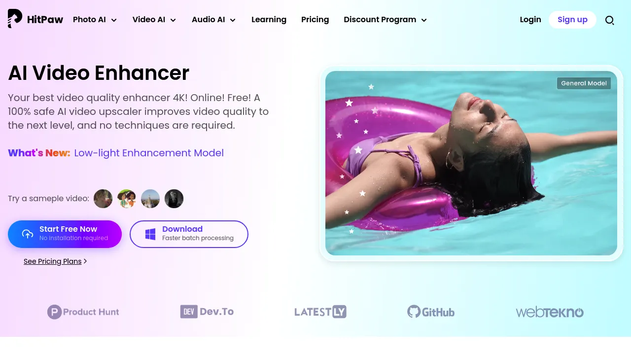 HitPaw Online Video Enhancer
