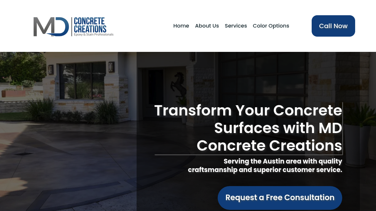 MD Concrete Creations professional concrete services