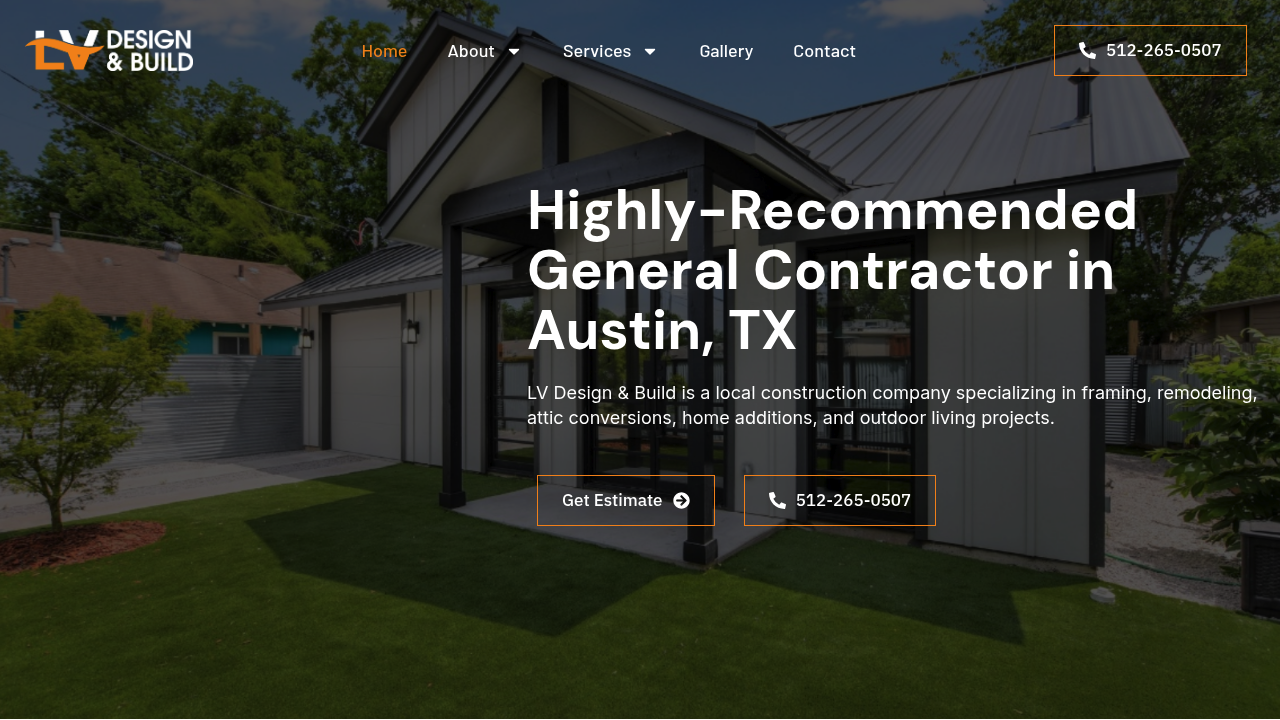 LV Design & Build professional construction services