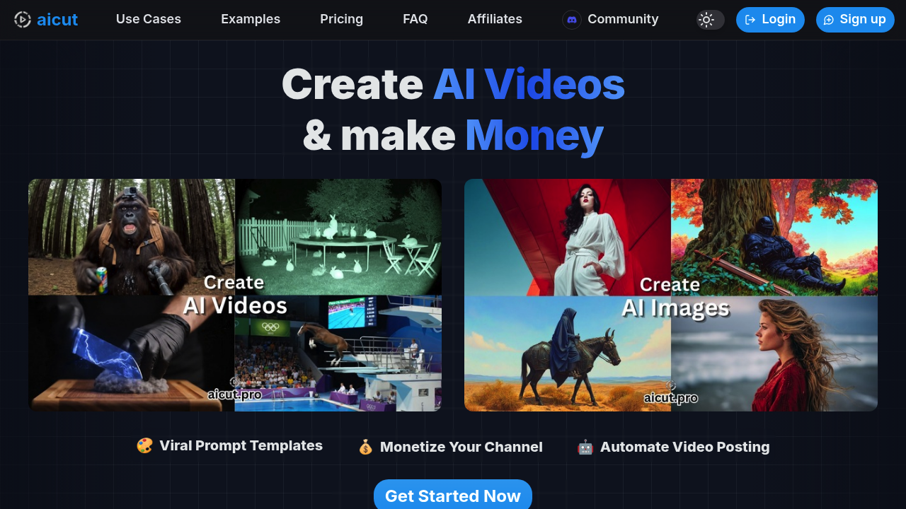 AI cut | Create Captivating AI Videos for Faceless YouTube, TikTok & Instagram