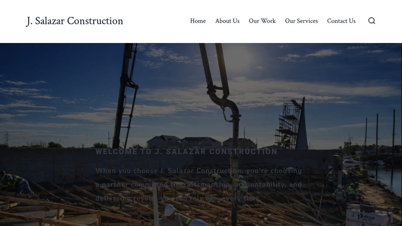 J. Salazar Construction ., Concrete Services