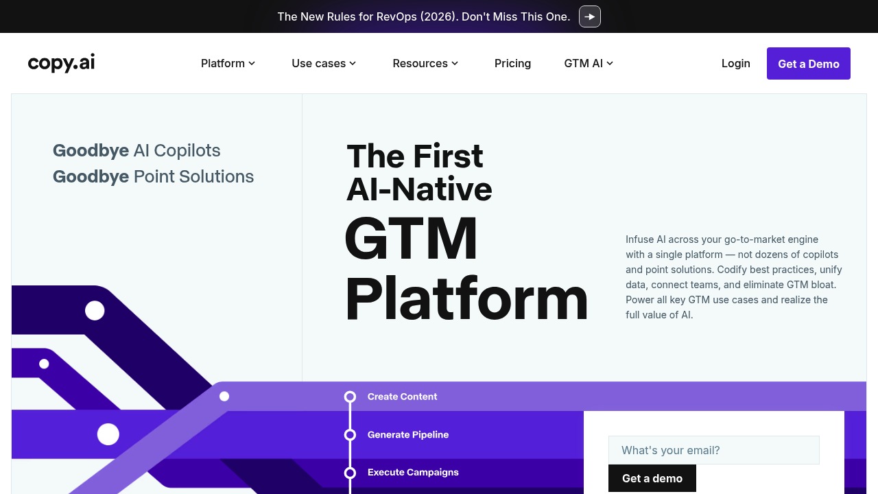 Copy.ai -AI Marketing and Content Generation