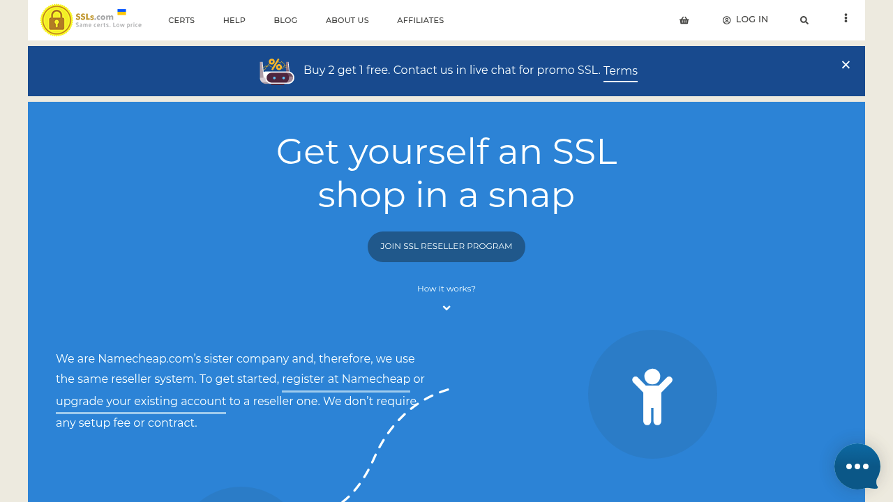 Desktop screenshot of SSLs.com web interface