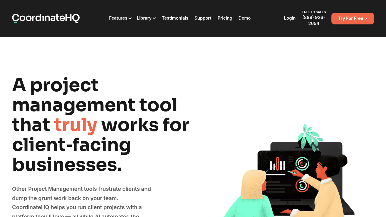 Desktop screenshot of CoordinateHQ