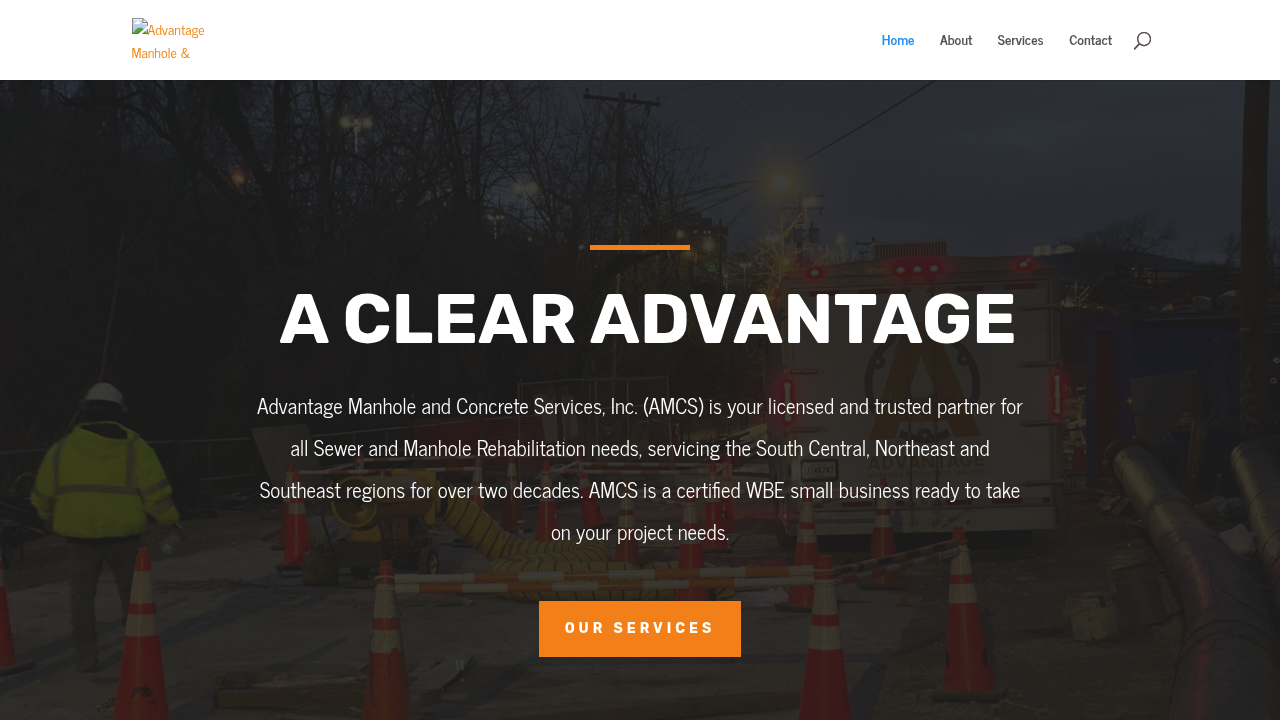 Advantage Manhole & Concrete Services professional concrete services