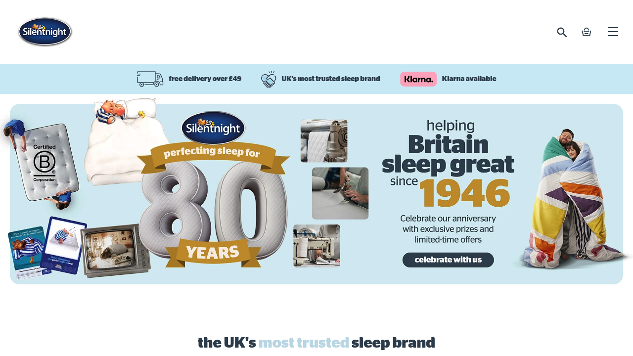 Silentnight bed and mattress manufacturer