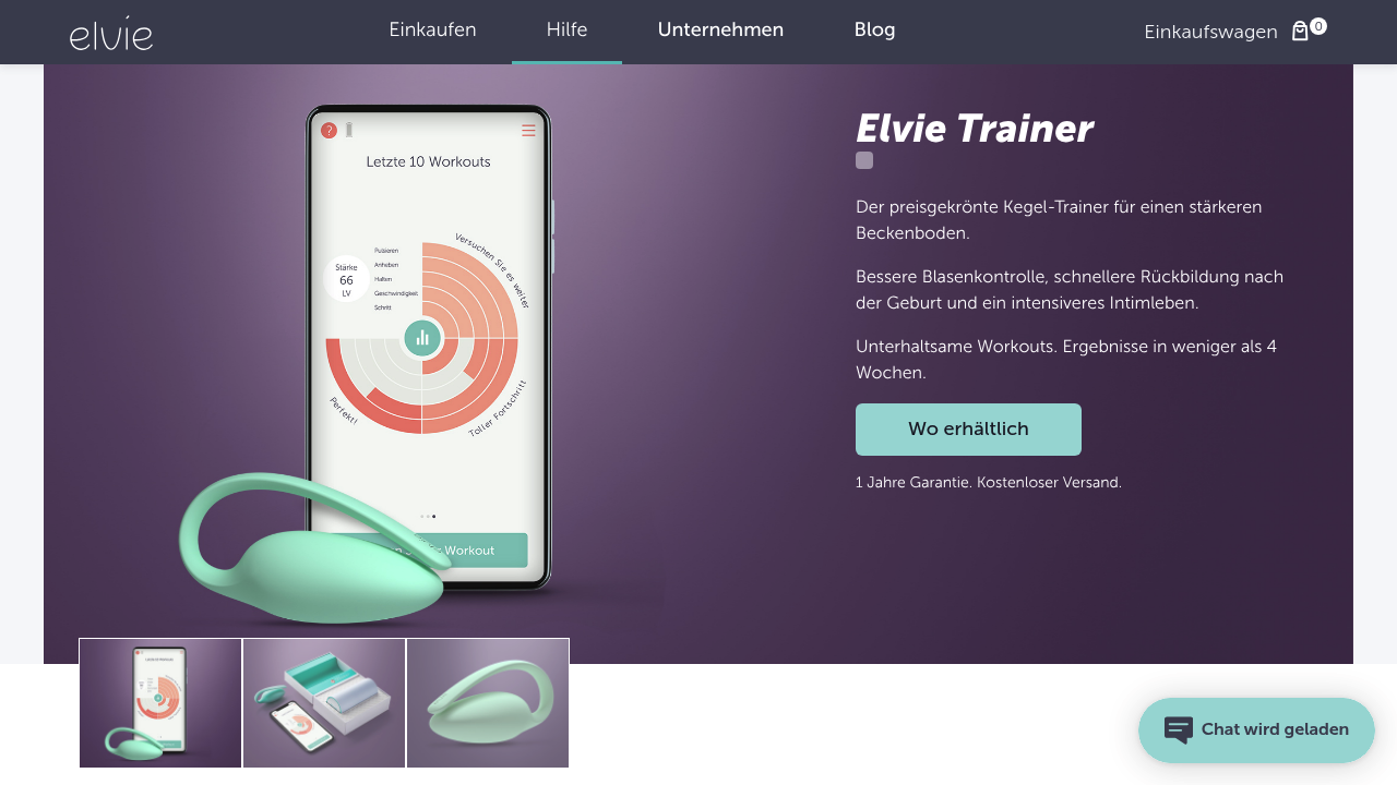 Elvie Trainer | Smart Pelvic Floor Trainer and App