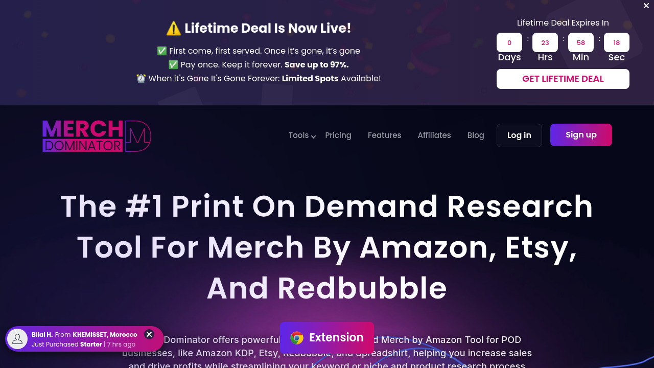 MerchDominator - Free Merch By Amazon & Print On Demand Product Research Tool